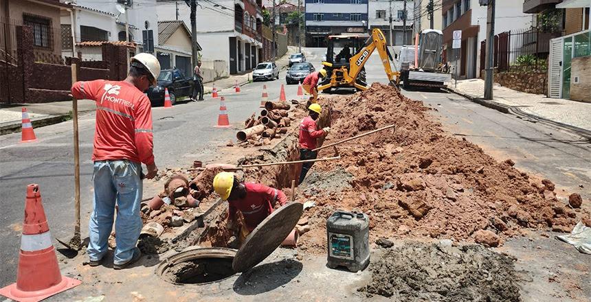 Prefeitura inicia remodelação de 390 metros de redes de esgoto no bairro Alto dos Passos