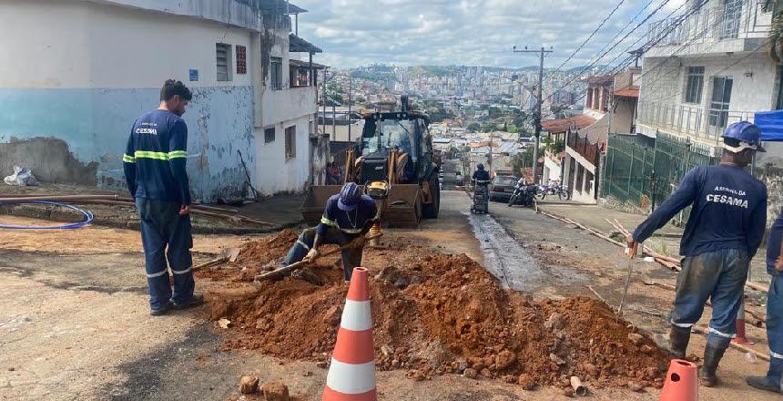Bairu recebe 200 metros de novas redes de água