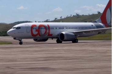 Aeroporto Regional da Zona da Mata recebe voos comerciais com boeing da Gol para Congonhas