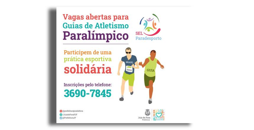 PJF abre vagas para guias de Atletismo Paralímpico
