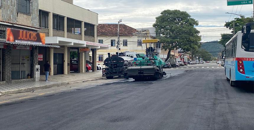 PJF inicia recapeamento da Avenida Coronel Vidal e da Rua Dr. Henrique Burnier