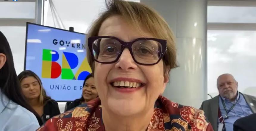 Prefeita participa de cerimônia em Brasília sobre anúncio de reajuste da merenda escolar