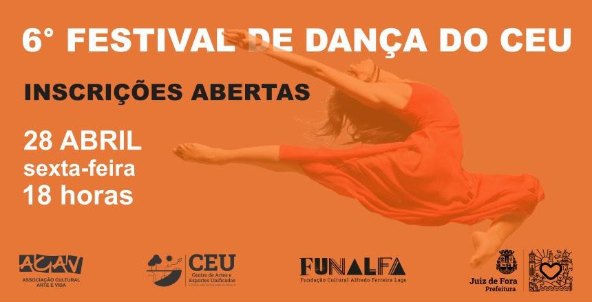 Prefeitura abre inscrições para o 6º Festival de Dança do CEU