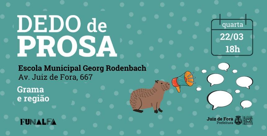 Projeto Dedo de Prosa chega à região do Bairro Grama