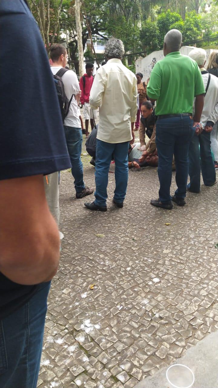 Homem é baleado em briga no Parque Halfeld