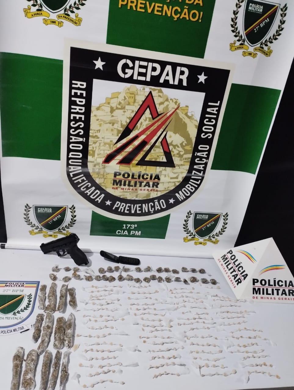 Homem é preso por tráfico de drogas no bairro Jardim Natal