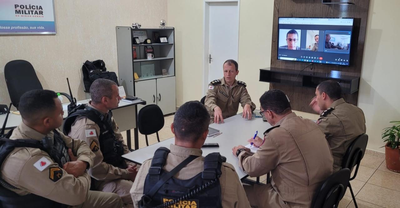 Militares se reúnem na 1ª Reunião do Núcleo de Prevenção de Homicídios do 21º BPM