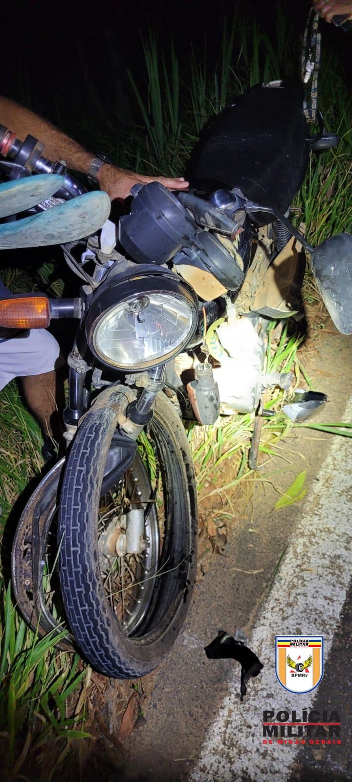 MOTOCICLISTA SOFRE ACIDENTE EM SANTANA DE CATAGUASES
