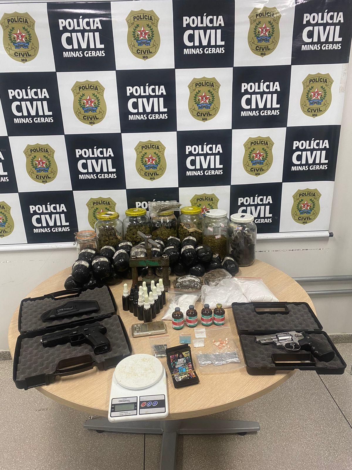 PCMG prende suspeito de distribuir drogas de alto poder viciante
