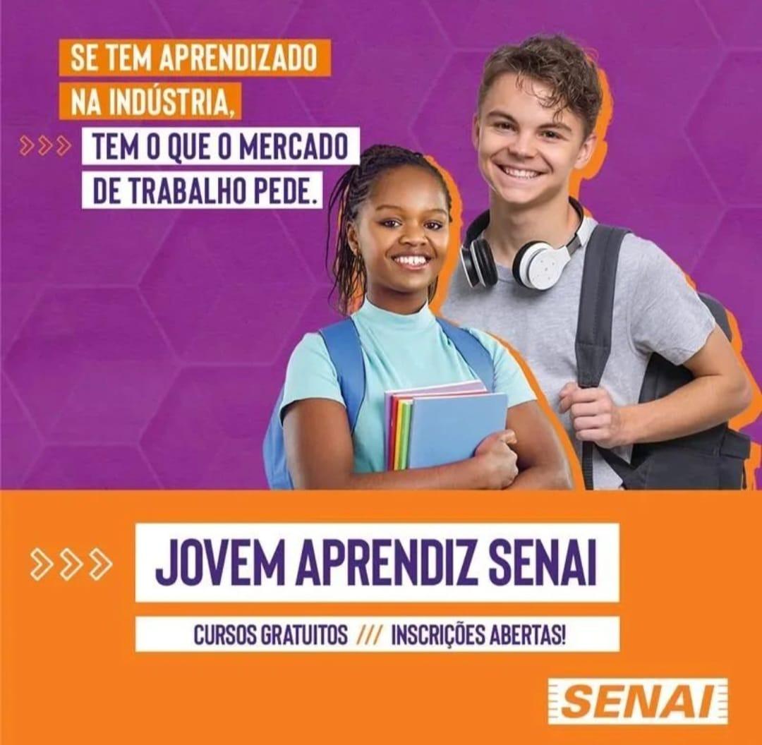 SENAI está com inscrições abertas para o Programa Jovem Aprendiz