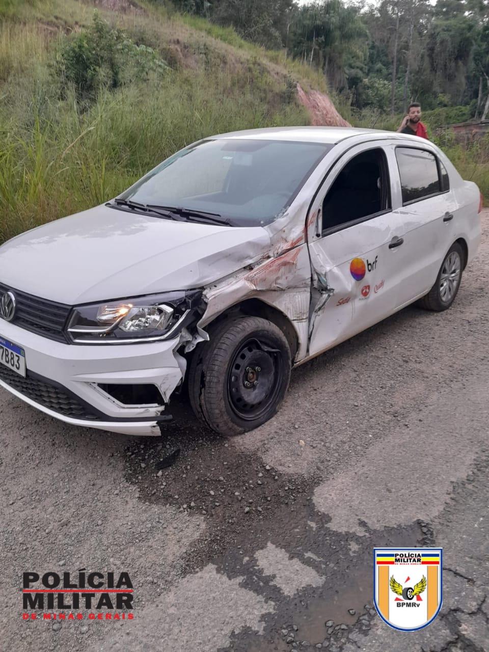 Acidente de trânsito deixa motociclista gravemente ferido em Piraúba