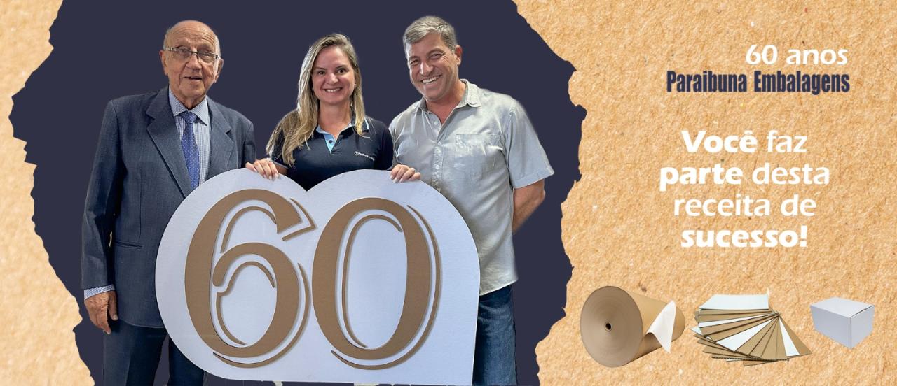 Paraibuna Embalagens celebra seus 60 anos em eventos emocionantes nas duas fábricas
