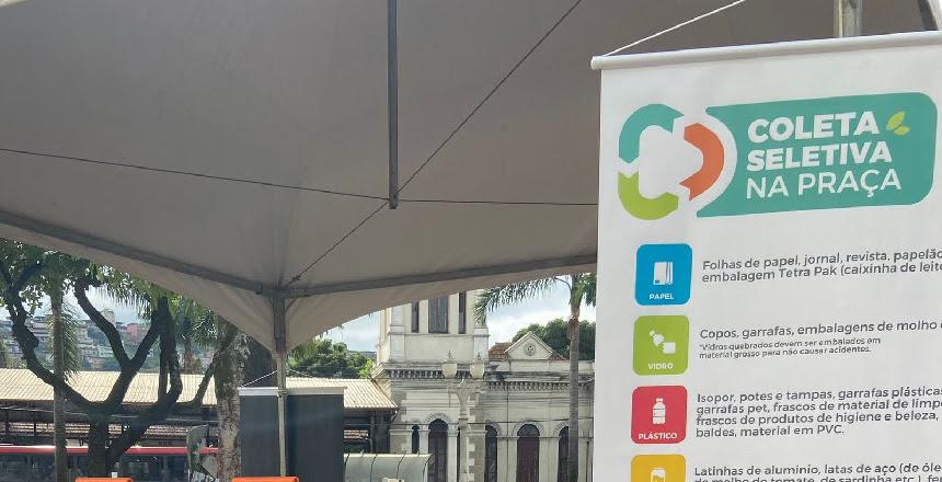 PJF promove coleta de materiais recicláveis na Praça da Estação nesta quinta, 11