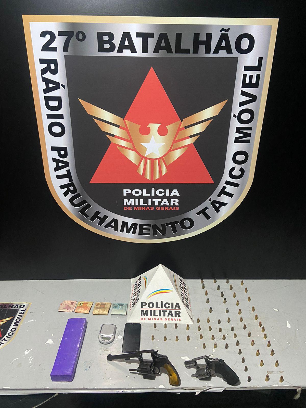 Polícia prende grupo por tráfico de drogas e porte ilegal de armas em São Dimas