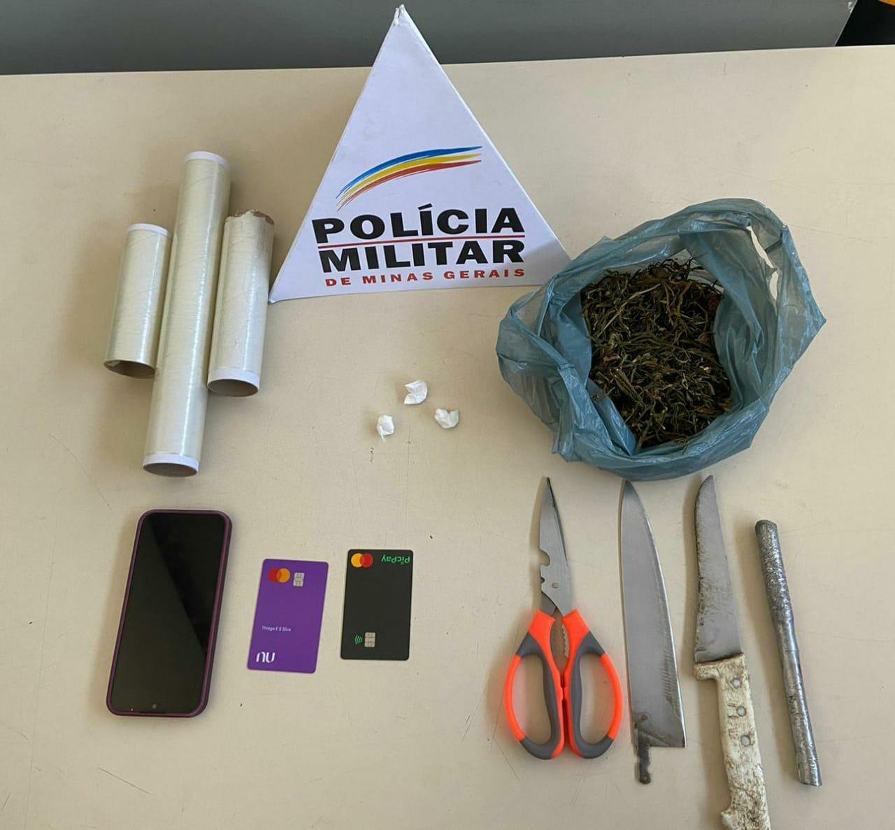 Polícia prende suspeito por tráfico de drogas em Alfredo Vasconcelos