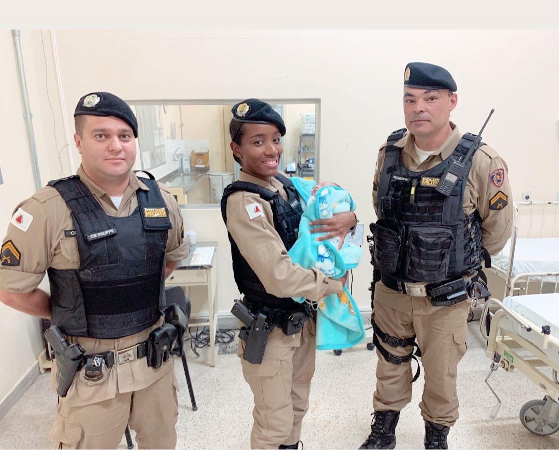 Policial salva vida de bebê recém-nascido em Juiz de Fora