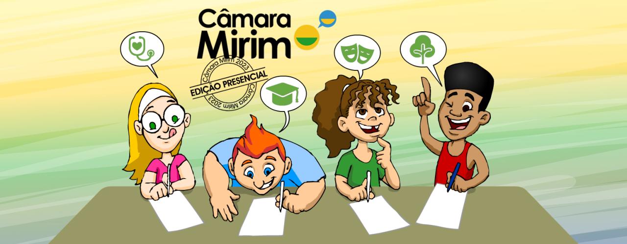 Prazo de inscrição de estudantes no Câmara Mirim 2023 começa amanhã (5)