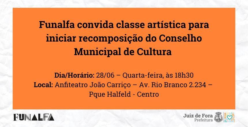 Fórum com a classe artística dará início ao processo eleitoral do Conselho Municipal de Cultura
