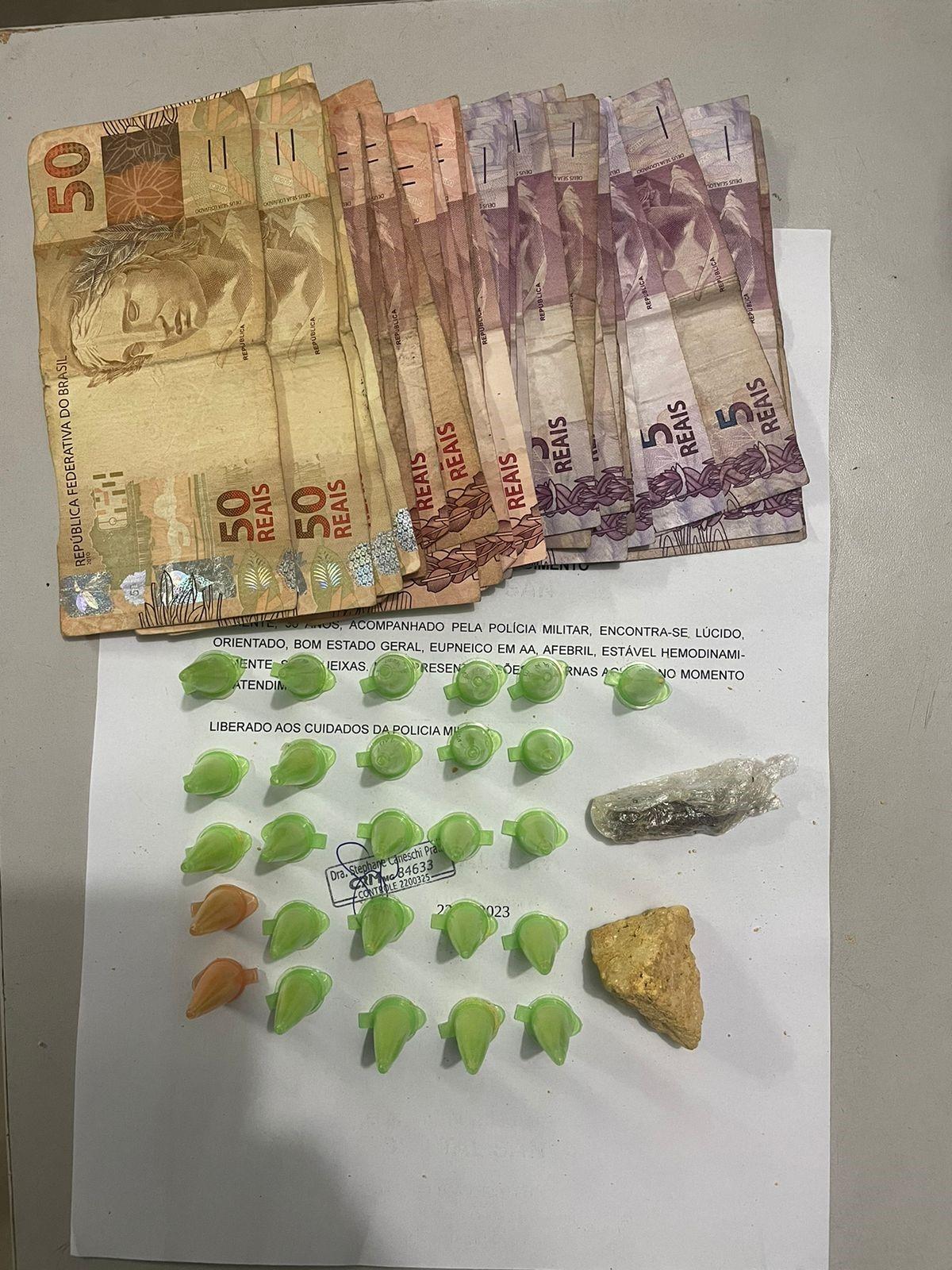 POLÍCIA MILITAR PRENDE AUTOR DE TRÁFICO DE DROGAS EM UBÁ