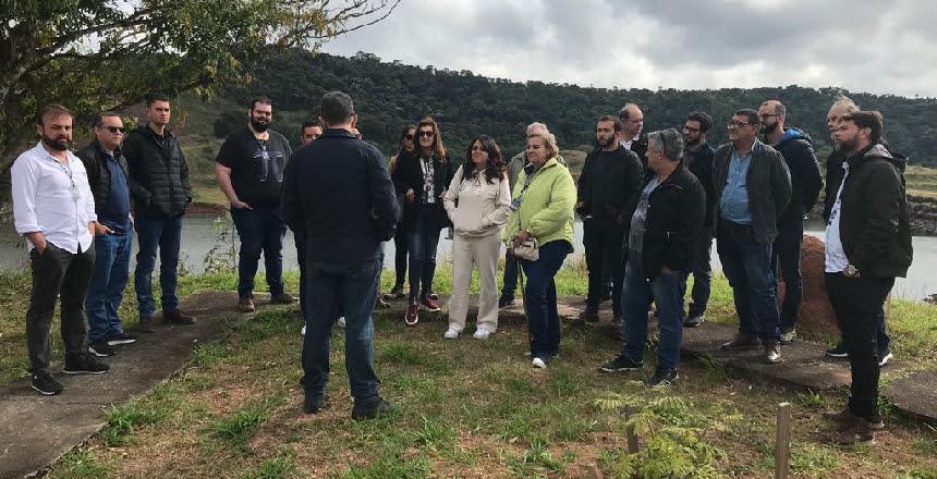 Representantes do Crea-MG fazem visita técnica à Barragem de Chapéu D’Uvas