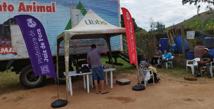 Zona Rural de Juiz de Fora recebe Castramóvel do Canil Municipal