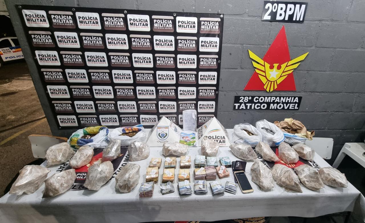 Apreensões de drogas e suspeitos de tráfico em Juiz de Fora