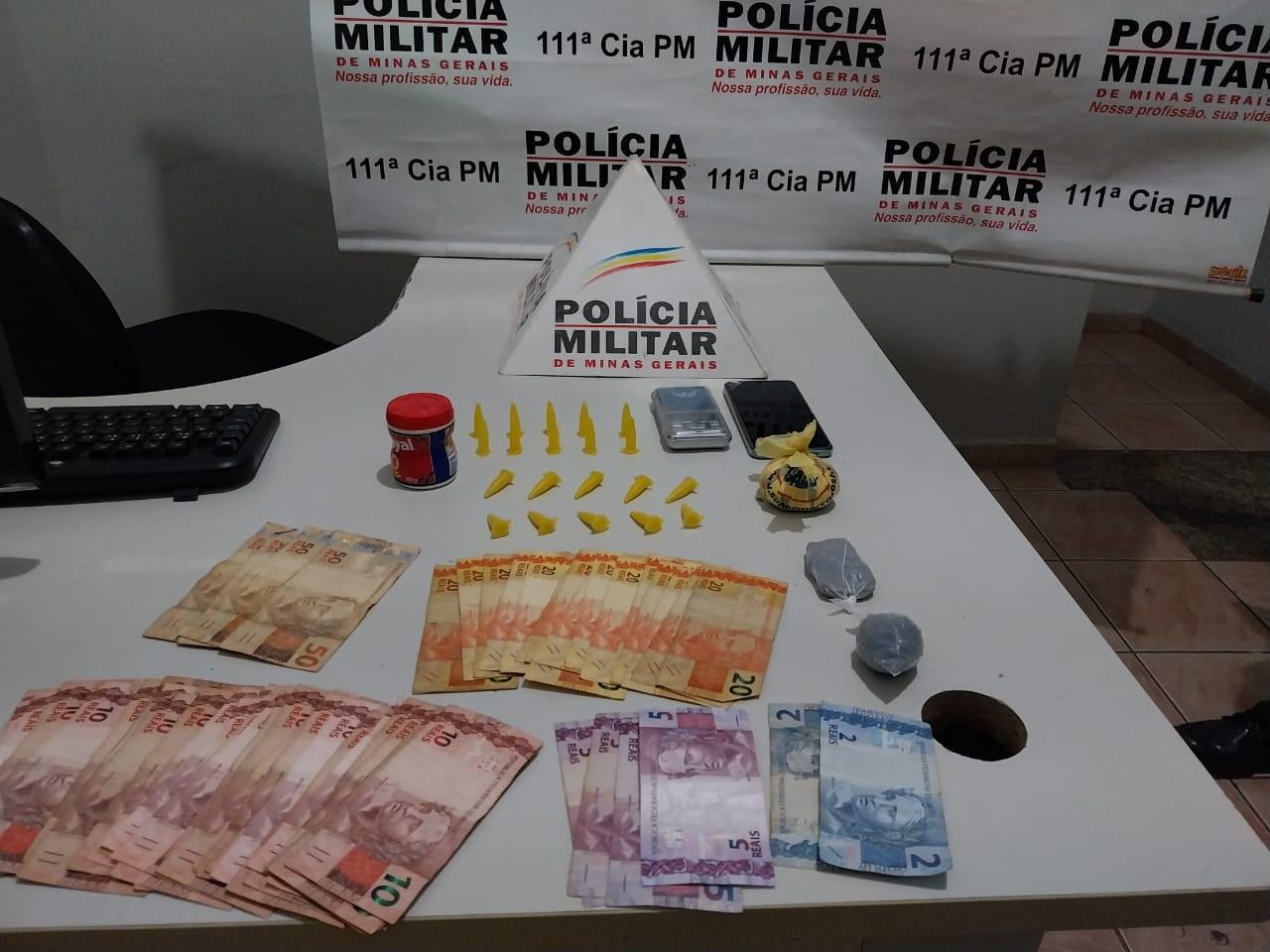 Homem e Mulher são presos por tráfico de  drogas no bairro Nova República em Visconde do Rio Branco