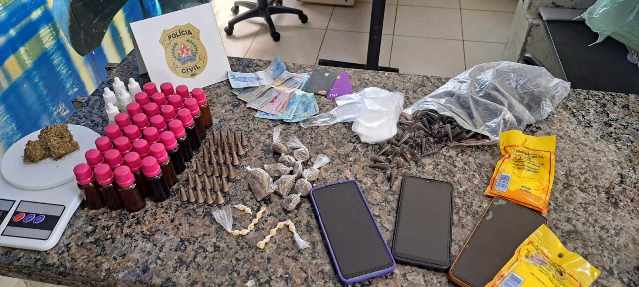 PCMG prende suspeito de tráfico de drogas na zona rural de Boa Esperança