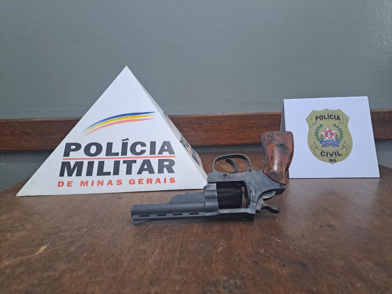 PCMG prende suspeito por posse ilegal de arma de fogo em Lima Duarte