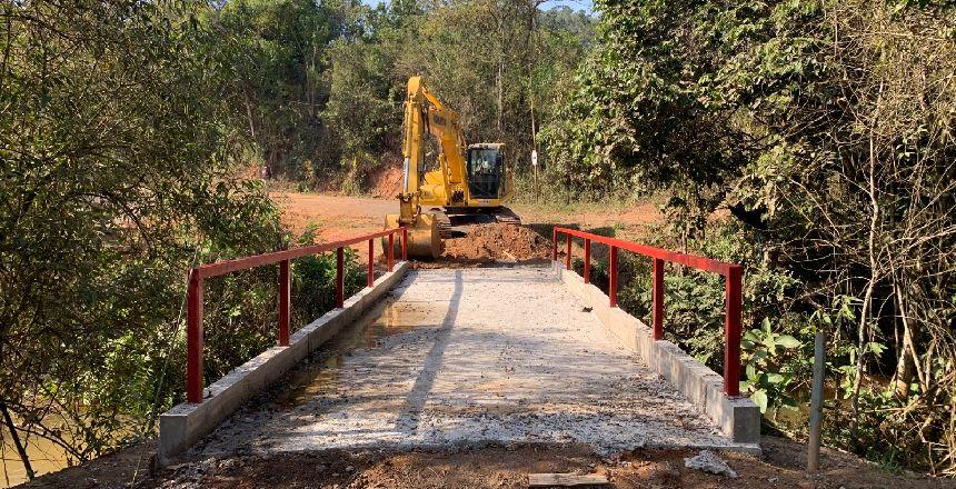 PJF libera passagem de veículos pela nova ponte da Estrada da Lagoa e chega a 12 novas estruturas do tipo na Zona Rural