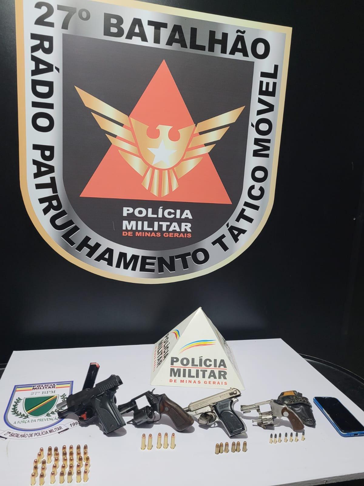 PM PRENDE DOIS HOMENS E QUATRO ARMAS DE FOGO DURANTE OPERAÇÃO CONTRA HOMICÍDIOS