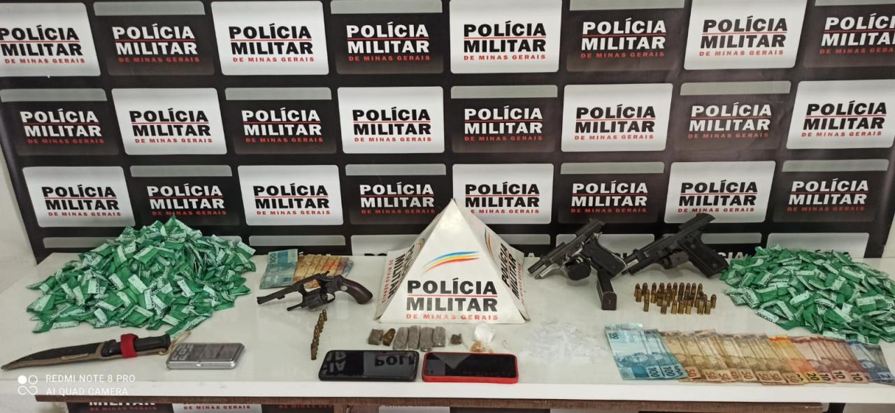 136° Companhia do 2° BPM da 4a RMG realiza exitosa operação em São João Nepomuceno e apreende armas, munições, drogas e dinheiro