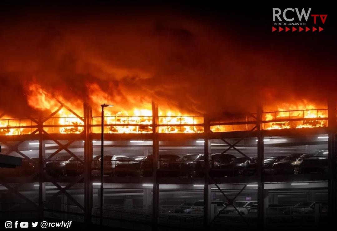 Incêndio de Grandes Proporções Assola o Aeroporto de Luton, em Londres