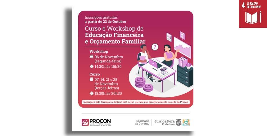 Procon inicia inscrições para treinamento sobre Educação Financeira e Administração de Finanças Familiares