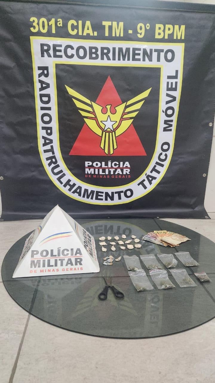 Adolescente é apreendido por tráfico de drogas em Barbacena