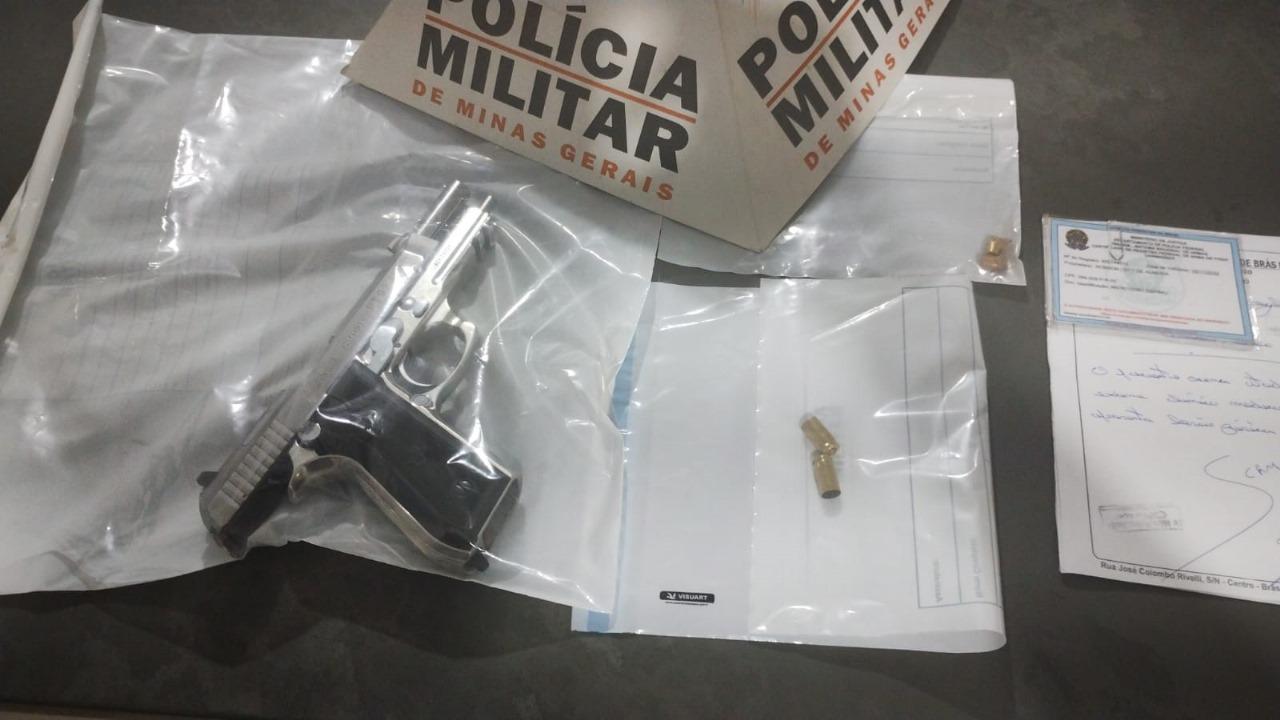 Arma é apreendida após tentativa de homicídio em Brás Pires