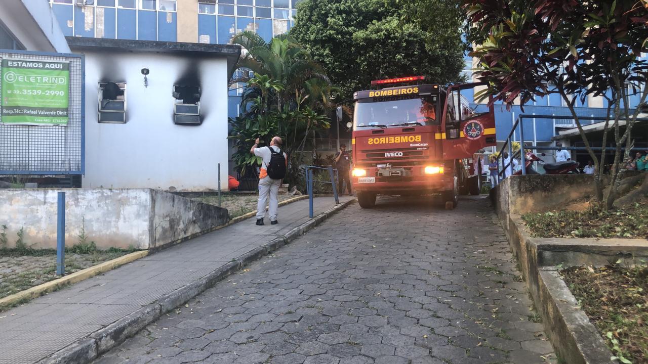 Incêndio atinge subestação do Hospital de Cataguases