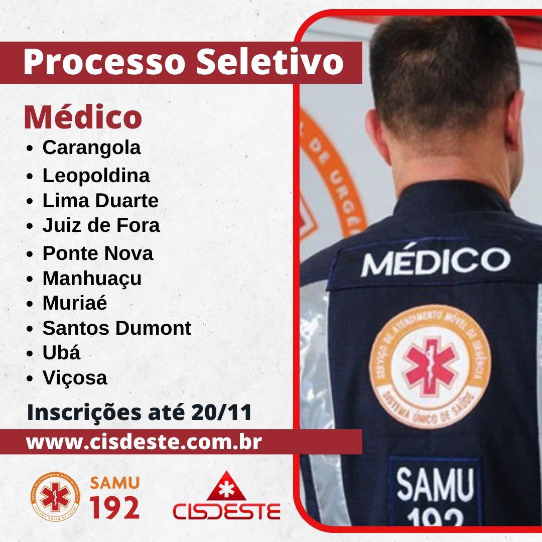 Inscrições abertas para contratação temporária de médicos