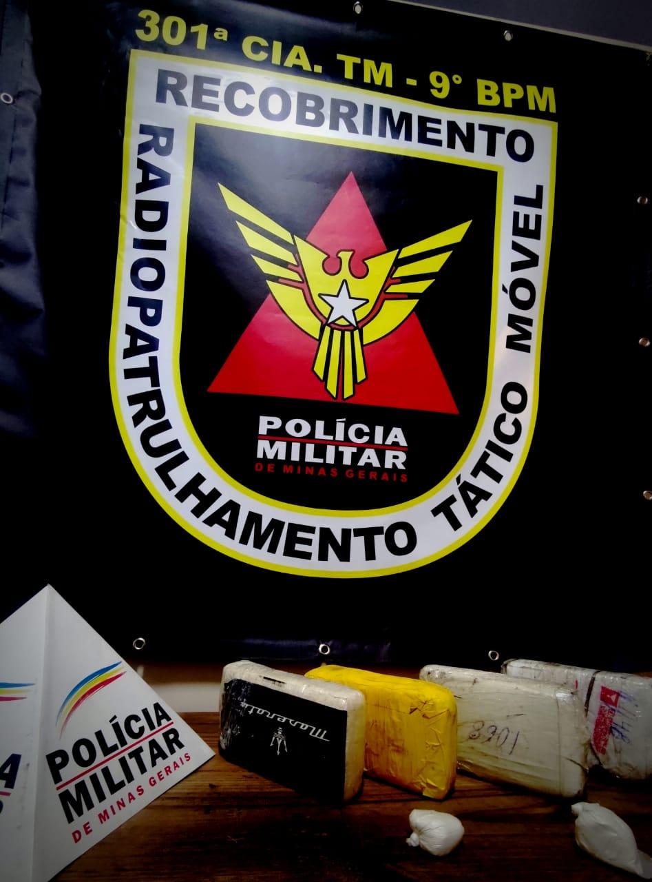 PM encontra substância suspeita durante ocorrência em Barbacena