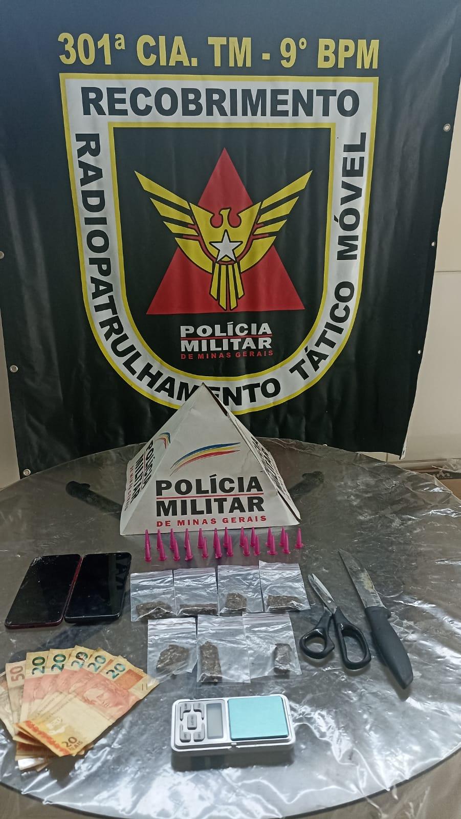 Adolescente é apreendido por tráfico de droga em Barbacena