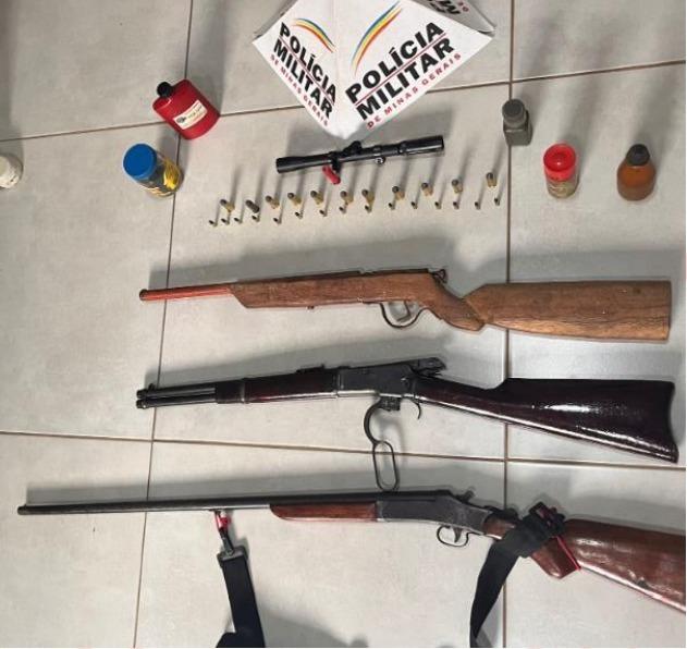 Autor é detido por posse ilegal de armas em Nazareno