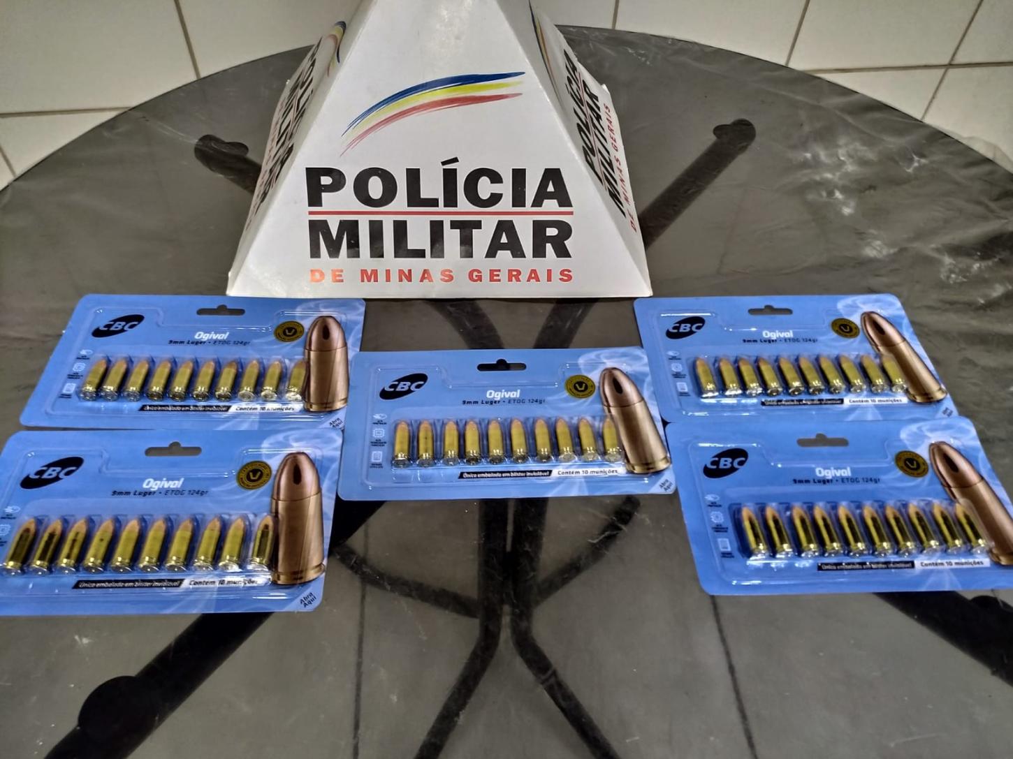 Homem é preso por posse irregular de munição de uso restrito e lesão corporal em Barbacena