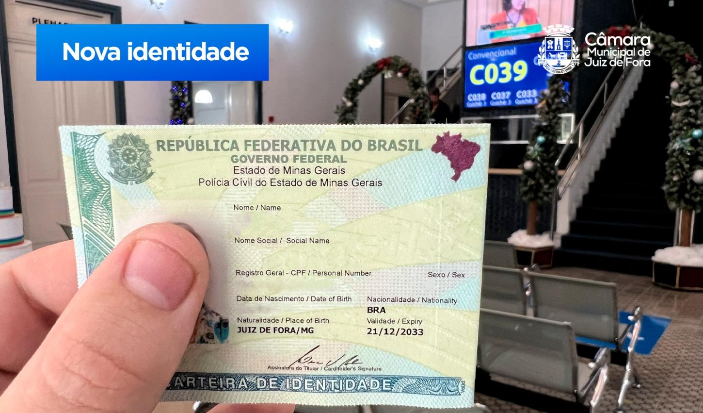 Câmara Municipal de Juiz de Fora e Polícia Civil Emitindo Nova Carteira de Identidade Nacional