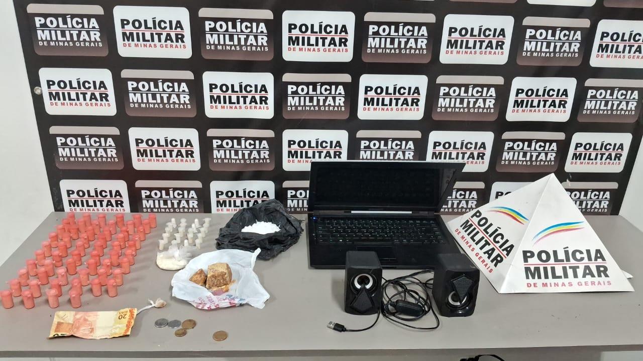 PM prende autor por tráfico de drogas no bairro Santa Cândida