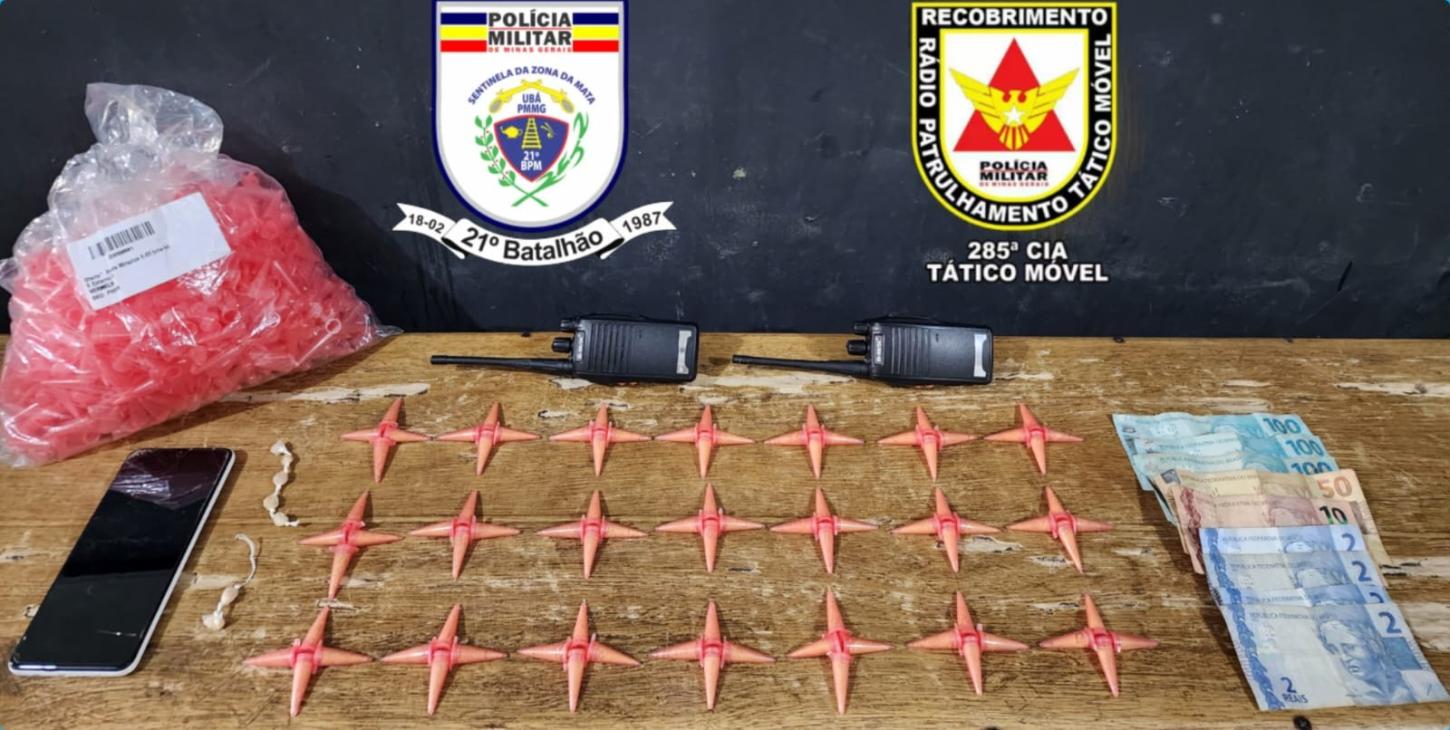 Polícia Militar Efetua Prisões em Flagrante por Tráfico de Drogas e Disparo de Arma de Fogo