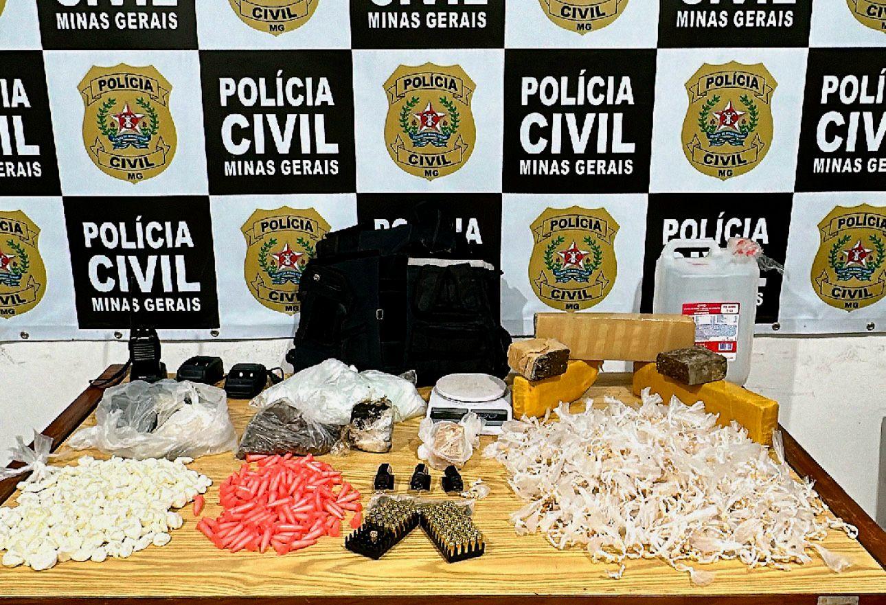 PCMG faz operação em ponto de preparo e armazenagem de drogas no bairro Vitorino Braga