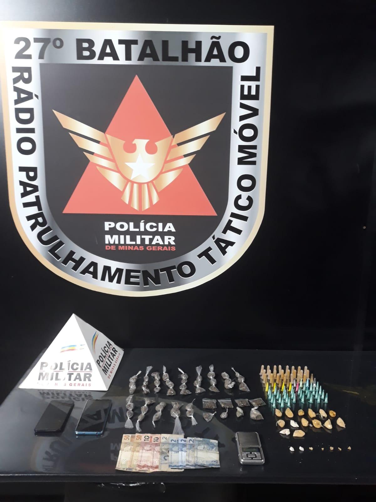 PM prende autores por tráfico de drogas no bairro Joquei Clube II