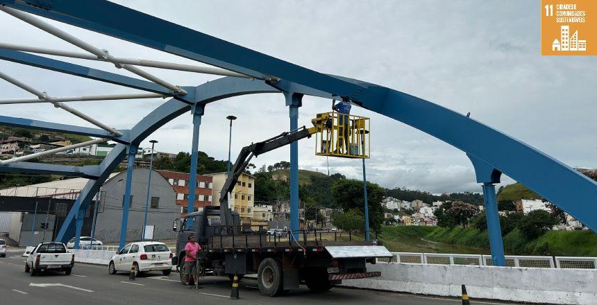 Prefeitura de Juiz de Fora revitaliza pontes da Avenida Brasil