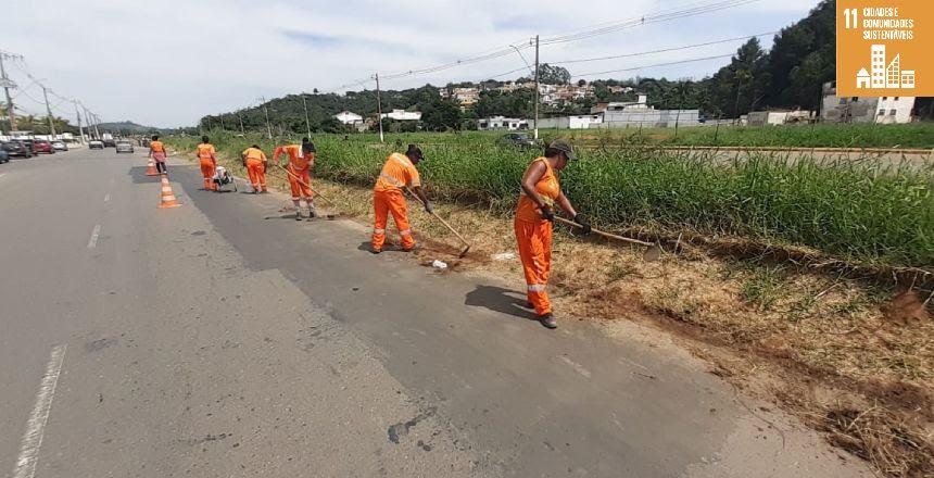 Demlurb realiza 91 atendimentos de capina na última semana em Juiz de Fora
