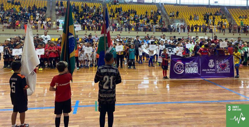 Ginásio Municipal Jornalista Antônio Marcos recebe os Jogos de Abertura da Copa Prefeitura de Futsal 2024